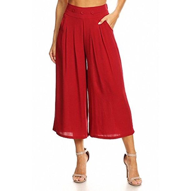 cropped palazzo pants women's