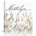 thumbnail image 2 of Pastoral Botanical Wall Art Painting on Canvas, Vintage Fall Wheat Autumn Botanical Canvas Art Home Prints Wall Art Framed Modern Artwork for Living Room Bedroom Wall Decor 12x12in, 2 of 9