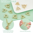 thumbnail image 3 of 12Pcs 3 Styles 18K Gold Plated Spring Ring Clasps 13~17mm Round Clasps for Necklaces Bracelet Metal Close Ring Clasps Smooth Clasps Connector, 3 of 5