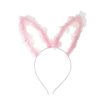 Way to Celebrate Easter Pink Tulle Bunny Ears Headband, 1 Piece