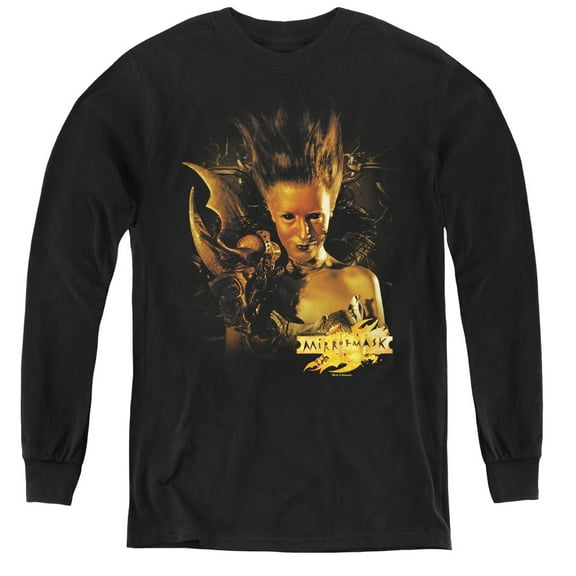Mirrormask Queen Of Shadows Youth Long Sleeve T-Shirt Tee Black