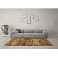thumbnail image 3 of Ahgly Company Indoor Square Abstract Brown Modern Area Rugs, 6' Square, 3 of 4