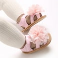 thumbnail image 3 of Infant Baby Girl Sandals Flower Comfort Summer Outdoor Casual Beach Newborn Prewalker First Walking Shoes, 3 of 7