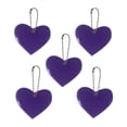 thumbnail image 2 of Agiferg 5PCS Reflective Pendant Outdoor Safety Reflective Pendant Heart Shaped Safety Reflective Suitable For Backpack Riding Walking Running, 2 of 2
