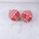 thumbnail image 2 of 6 piezas de bola de lana tejida para árbol de Navidad, adornos navideños, decoración colgante para árbol de Navidad (rojo grande), 2 of 8
