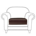 thumbnail image 4 of ANMINY Sofa Seat Cushion Cover, Faux Leather Stretchy Chair Loveseat Couch Cushion Covers Slipcovers, 4 of 8