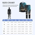 thumbnail image 5 of Men's Pajamas Set Comfy Lounge Two Piece Long Sleeve Pjs Soft Sleepwear, Grim Reaper Party Cool, 5 of 6