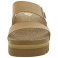 thumbnail image 3 of Reef Womens Cushion Vista Hi 2.5 Faux Leather Slip On Wedge Sandals, 3 of 3
