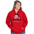 thumbnail image 3 of Betty Boop and Pudgy Adorable Cute Zip Hoodie Sweatshirt Women Brisco Brands M, 3 of 6