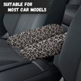 thumbnail image 3 of Yuyamidu Gray Leopard Print Car Seat Armrest Covers for Truck Sedan Auto Accessories Anti-Scratch Car Armrest Protective Cover Fashion Car Front Seat Armrest Cover, 3 of 7