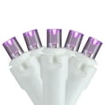 thumbnail image 2 of Northlight LED Wide Angle Icicle Christmas Lights - Purple - 5.5' White Wire - 100ct, 2 of 3