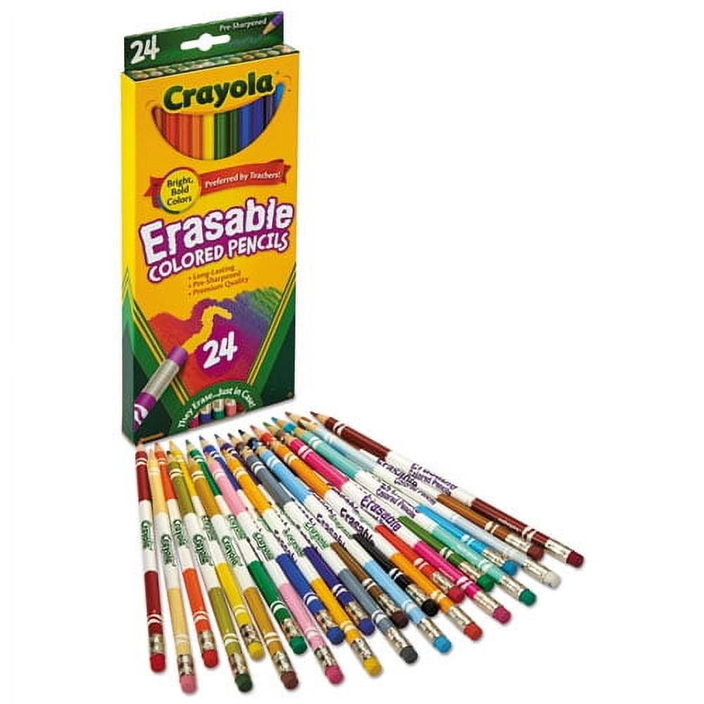 Crayola Short Erasable Colored Pencil, 1 Pack of 2 Piece