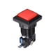 thumbnail image 4 of Juego de botón pulsador 34x34 cuadrado interruptor iluminado LED de 12V con microinterruptor para juegos de video de arcade rojo, 5 piezas, 4 of 5