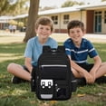 thumbnail image 4 of Gyujnb School Backpack, Large Capacity Backpack for Elementary School Students Lightweight Durable Bookbag with Comfortable Shoulder Straps, Backpack for School, 4 of 6