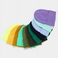 2024 Autumn/Spring Man’s Camouflage Knitting Hat Pure Colour Elastic