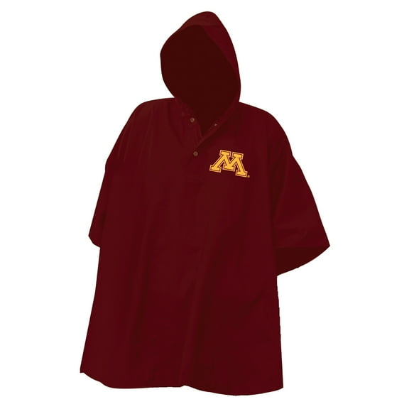 Maroon Minnesota Golden Gophers Deluxe Adult Stadium Quarter-Snap-Rain Poncho