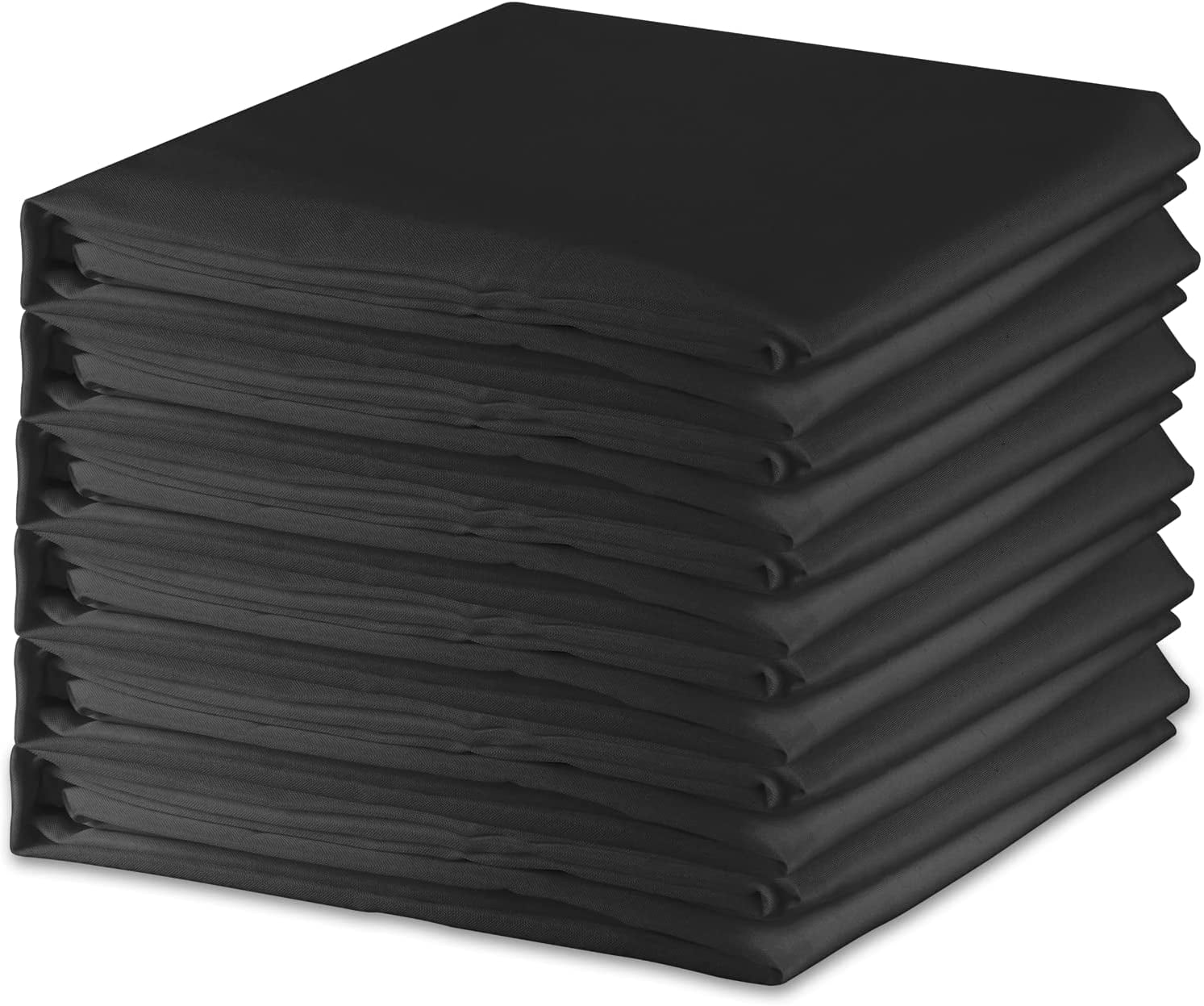 Emart 6 Pack Rectangle Tablecloth, 60x102in Black 100% Polyester Table Cloths for Banquet Wedding