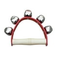 thumbnail image 1 of Percussion Handbell, Wrist Shaking Bell Easy Learning Wide Application 5 Bells High Sound Quality Comfortable Handle  for Chorus Red, 1 of 8