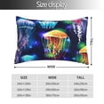 thumbnail image 4 of Kll Transparent Jellyfishes Pillow Covers Envelope Closure,Super Soft And Cozy Fuzzy Fleece Pillow Case Cover 16"X24", 4 of 9
