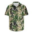 thumbnail image 5 of AHTJRT Stylish Men's Camouflage Print Button Down Short Sleeve Shirt Multicolor XL, 5 of 5