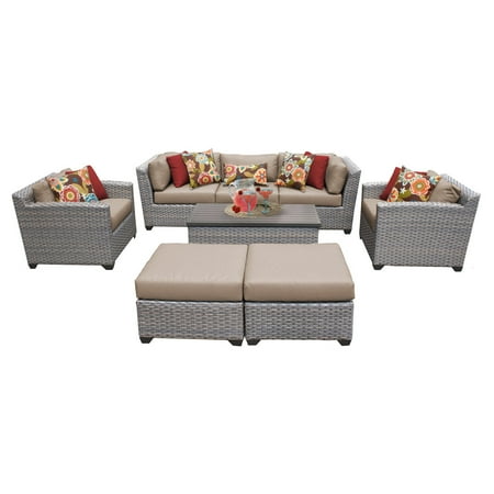 florence wicker ottoman tk conversation cushion classics patio sets covers piece