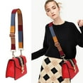 thumbnail image 3 of Minnieouse Bolso bandolera larga, correa de repuesto, bandolera de lona ancha, artesanía a mano, gancho giratorio de Metal, monedero tipo Bolsas de mensajero y de hombro rojo azul amarillo, 3 of 6