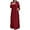 Red, variant on Womens Dresses Bohemian Polka Print Dress with Long Sleeves Prayer Clothes Style Plus Size and Fashionable Long Sleeve Dress for Women Black XXXXL