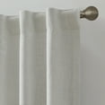 thumbnail image 6 of My Texas House Solid Ivory Rod Pocket Back Tab Blackout Curtain Panel, 52" x 84", 6 of 8