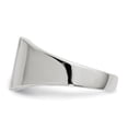 thumbnail image 5 of Auriga Fine Jewelry 14K White Gold 9.5x8.5 mm Closed Back Signet Ring for Men Size 6, 5 of 6