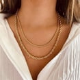 thumbnail image 4 of Collar de moda, estilo europeo y americano, cadena torcida, collar de cadena de clavícula de acero inoxidable para hombres y mujeres, 4 of 6