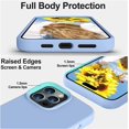 thumbnail image 3 of Compatible with iPhone 14 Pro Case, [Upgraded Thickened Liquid Silicone] [Soft Anti-Scratch Microfiber Lining] Shockproof Full Body Protective Case for iPhone 14 Pro 6.1 inch - Light Blue, 3 of 13