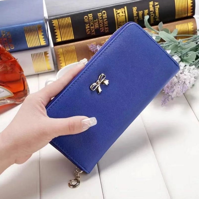 Women Ladies Leather Wallet Long Zip Purse Card Wallet Holder Case  Handbag 