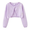thumbnail image 5 of SGMVNU Sweaters for Boys Girls - Soft Comfortable Stylish Knit Cardigan Coat, Outerwear for Toddler Kids & Teens Girls, Children Fall Winter Outfits(Size 1-2 Years,Purple), 5 of 5