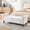 Beige, variant on EHANCIS 63" Large Ottoman with Storage Bench, Morden Stylish end of The Bed Benches with Rolled Arm,Linen Ottomans with Solid Wood Legs,Comfy Benches for Bedroom,Living Room, Entryway(Pink)