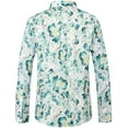 thumbnail image 2 of SSLR Hawaiian Shirts for Men Dress Shirt Button Down Shirt Floral Long Sleeve Shirt, 2 of 8