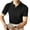 Black, variant on INCERUN Men Short Sleeve Turndown Collar Shirts Summer Tops