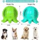thumbnail image 1 of CHAO Pelota de juguete con sonido, juguete para perros de caucho natural no tóxico, juguete interactivo para perros de tamaño pequeño y mediano (verde + azul), 1 of 1