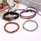 thumbnail image 4 of 1 pulsera tejida de cuero, brazalete ajustable, decoración de muñeca, estilo hip-hop, cadena de mano., 4 of 7