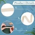 thumbnail image 4 of 1roll 50yards Beige Pitted Cotton Woven Tape 3/8 inch Fabric Ribbons Natural Cotton Webbing Ribbon Twill Tape Ribbon Bias Binding Tape for DIY Crafts Sewing Gift Wrapping Home Decor, 4 of 7