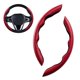 thumbnail image 3 of Funda para volante de 2 piezas, , cómoda, Universal, fácil de instalar, decorativa, se la la adaptaciónción a diámetro de 38cm, vehículo, camión, Interior d Fibra de Carbono Rojo Yotijar Cubierta del volante, 3 of 10