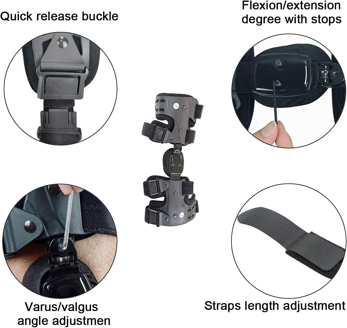 Orthomen Unloader Knee Brace for Osteoarthritis & Preventive Protection Joint Pain (Lateral-Left)