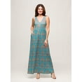 thumbnail image 4 of Womens Abstract Print Maxi Dress, 4 of 5