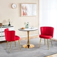 thumbnail image 5 of Red Velvet Chair - Perfect Fit for Body - Cafe & Dining - Simple Structure, 5 of 6