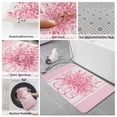 thumbnail image 6 of Eucalyptus Pink Bath Mat 3 Piece Bathroom Rug Set, Stripes Bottle Flower Cactus Plant Non Slip Bath Rug Contour Mat and Toilet Lid Cover, Absorbent Shower Mats Soft Bath Rugs and Mats Sets, 6 of 8