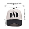 thumbnail image 3 of Dad Hats for Men, Vintage Two Tone Hat, New Dad Gifts for Husband, Fathers Day Birthday Gifts from Daughter Son Wife Green One Size, 3 of 3
