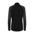 thumbnail image 2 of Adidas - Women's Stripe Block Quarter-Zip Pullover - A521 - Black - Size: L, 2 of 2