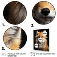 thumbnail image 3 of Designart "Guardian of the Orange Fox" Animals Wall Decor, 3 of 5