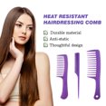 thumbnail image 4 of Guardurnaity 1 Juego de peine para el cabello resistente al calor, peso ligero, herramientas pequeñas de barbería, suministro de modelado Simple exquisito Cuidado del cabello Violeta Guardurnaity CE011748-01B, 4 of 6