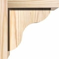 thumbnail image 3 of 7 1/2"W x 8"D x 8"H Carmel Smooth Corbel w/Backplate, Douglas Fir, 3 of 9