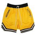 thumbnail image 1 of Summer Men's Sports Basketball Shorts for Muscle Fitness Running Training Jogging Capris Breathable Quick Drying Zipper Pants, 1 of 5